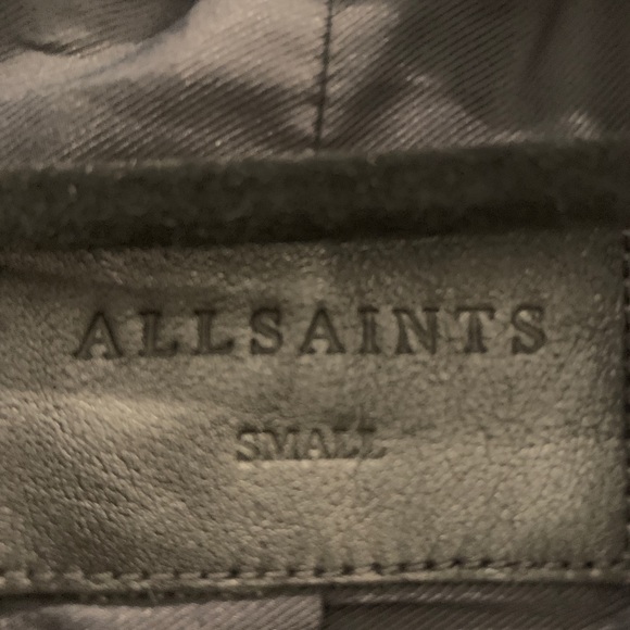 All Saints Oversize leather jacket - Picture 4 of 14